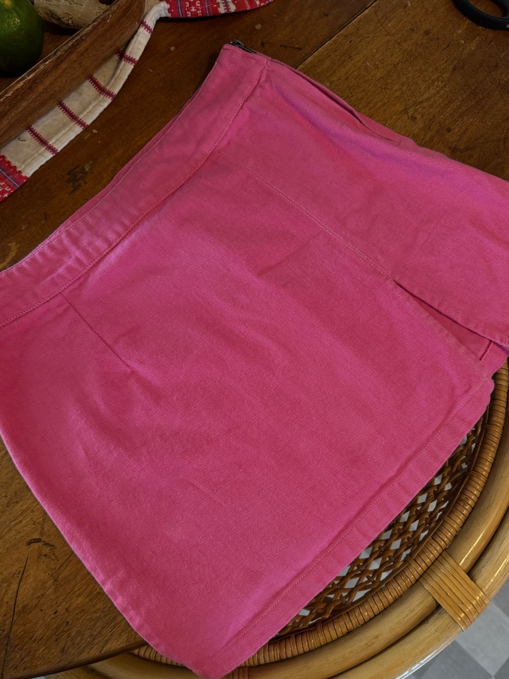 Vintage hot pink mini skirt